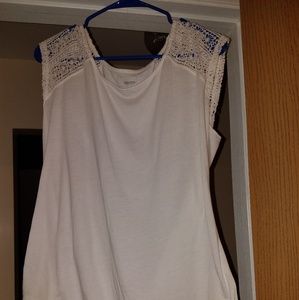 Simple white tank top